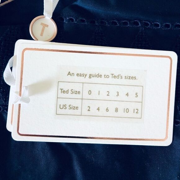 NWT: Ted Baker Forelli Ruffle Embroidered Top - Picture 14 of 15